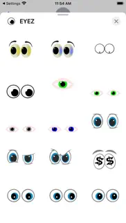 eyez sticker pack iphone images 2