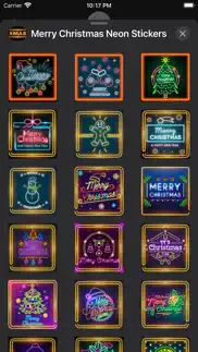 merry christmas neon stickers iphone images 4