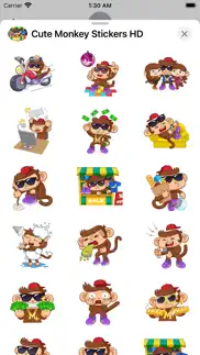 cute monkey stickers hd iphone images 1