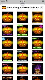 neon happy halloween stickers iphone images 2