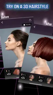 cheveux virtuels 3d iPhone Captures Décran 2