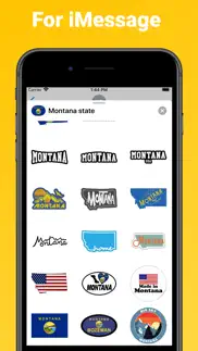 montana state - usa stickers iphone resimleri 3
