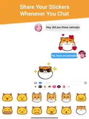 animated cat heads stickers ipad capturas de pantalla 3