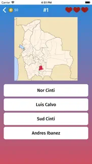 bolivia: provinces map quiz iphone images 2
