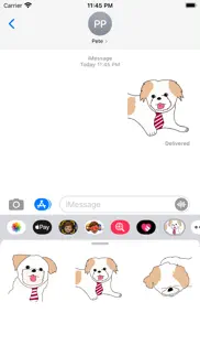 pete the shih tzu stickers iphone images 1