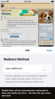 Oldr Redirect for Reddit iphone bilder 1