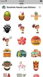 sunshine hawaii luau stickers iphone images 3
