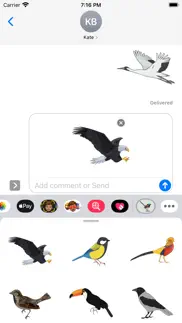 exotic bird stickers iphone images 1