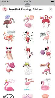 rose pink flamingo stickers iphone images 2