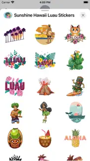 sunshine hawaii luau stickers iphone images 2