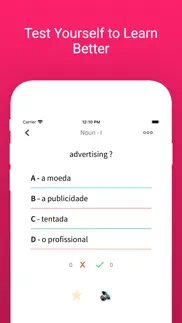 practice portuguese vocabulary iPhone Captures Décran 4