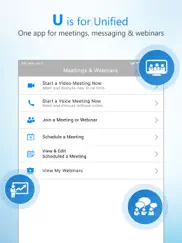 u meeting, messenger, webinar iPad Captures Décran 1