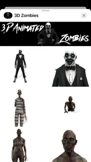 3d animated zombie stickers iphone images 1