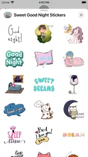sweet good night stickers iphone images 2