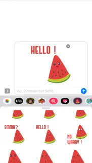 watermelon slices pop stickers iphone images 3