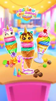rainbow cone dessert maker iphone images 1