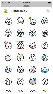 shirotama cat 2 sticker iphone images 2