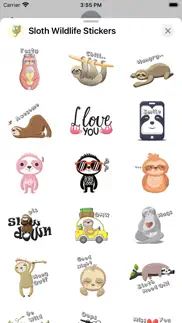 sloth wildlife stickers iphone images 3