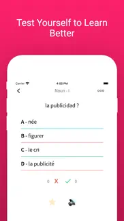 exercice de mots espagnols iPhone Captures Décran 4
