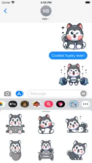 husky woof stickers iphone images 1