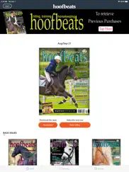 hoofbeats magazine iPad Captures Décran 1