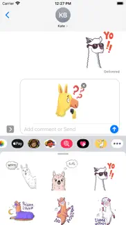 llama alpaca stickers iphone images 1