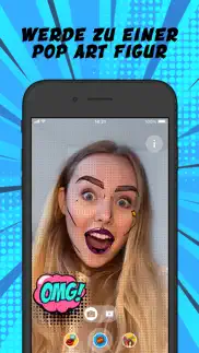 pop art face filters iphone bildschirmfoto 1