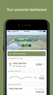 sioux falls golf iPhone Captures Décran 2
