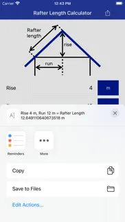 rafter length calculator iphone images 2