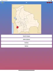 bolivia: provinces map quiz ipad images 2