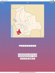 bolivia: provinces map quiz ipad images 1