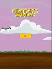 sketchy wings flappy stickman ipad images 1