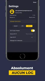 cyberghost vpn: sécurité wifi iPhone Captures Décran 3