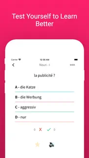 exercice de mots allemands iPhone Captures Décran 4