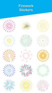 fireworks stickers pack iphone images 1