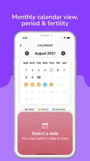 period tracker, cycle tracking iphone images 2