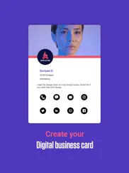 digital business card evcards ipad resimleri 1