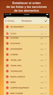 maletas - lista de las cosas iphone capturas de pantalla 3