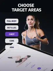 home workout - female fitness ipad images 2