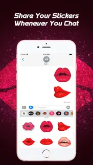 sexy kiss lips stickers iphone images 3