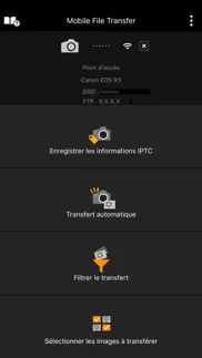 mobile file transfer iPhone Captures Décran 1