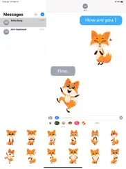 crazy little fox stickers ipad images 3