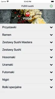 fudo sushi iPhone Captures Décran 1