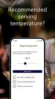 temperatura del vino iphone capturas de pantalla 3