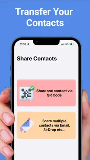 contact transfer app share qr iphone images 1