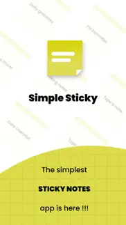 simple sticky notes on widgets iPhone Captures Décran 1