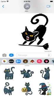 spooky cat stickers iphone images 3