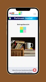 parkinson journal iphone bildschirmfoto 1