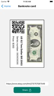 bill snap banknote identifier. iPhone Captures Décran 2