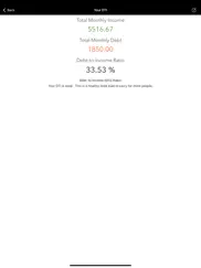 debt to income calculator ipad images 4